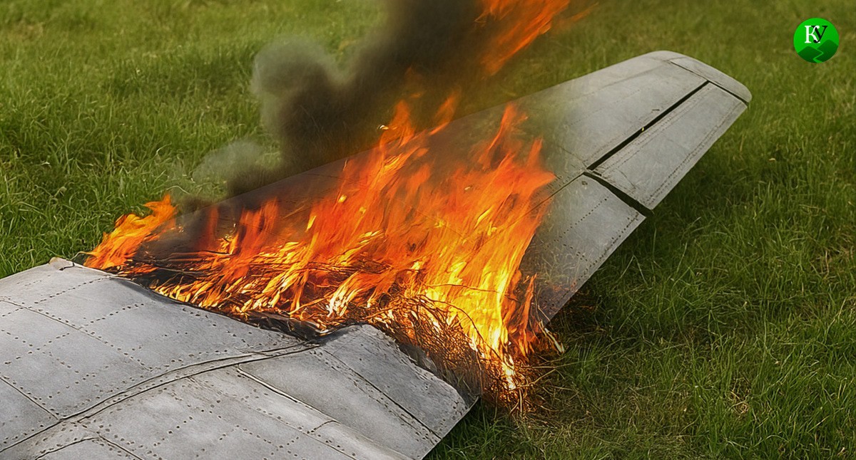 UAV wreckage. Illustration created by "Caucasian Knot" using AI in the Copilot program