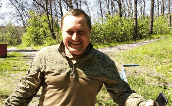 Mikhail Dezhin. Screenshot of a photo from the Telegram channel of the North Ossetia administration from 02.07.25, https://t.me/MozdokRaionAMS/5947