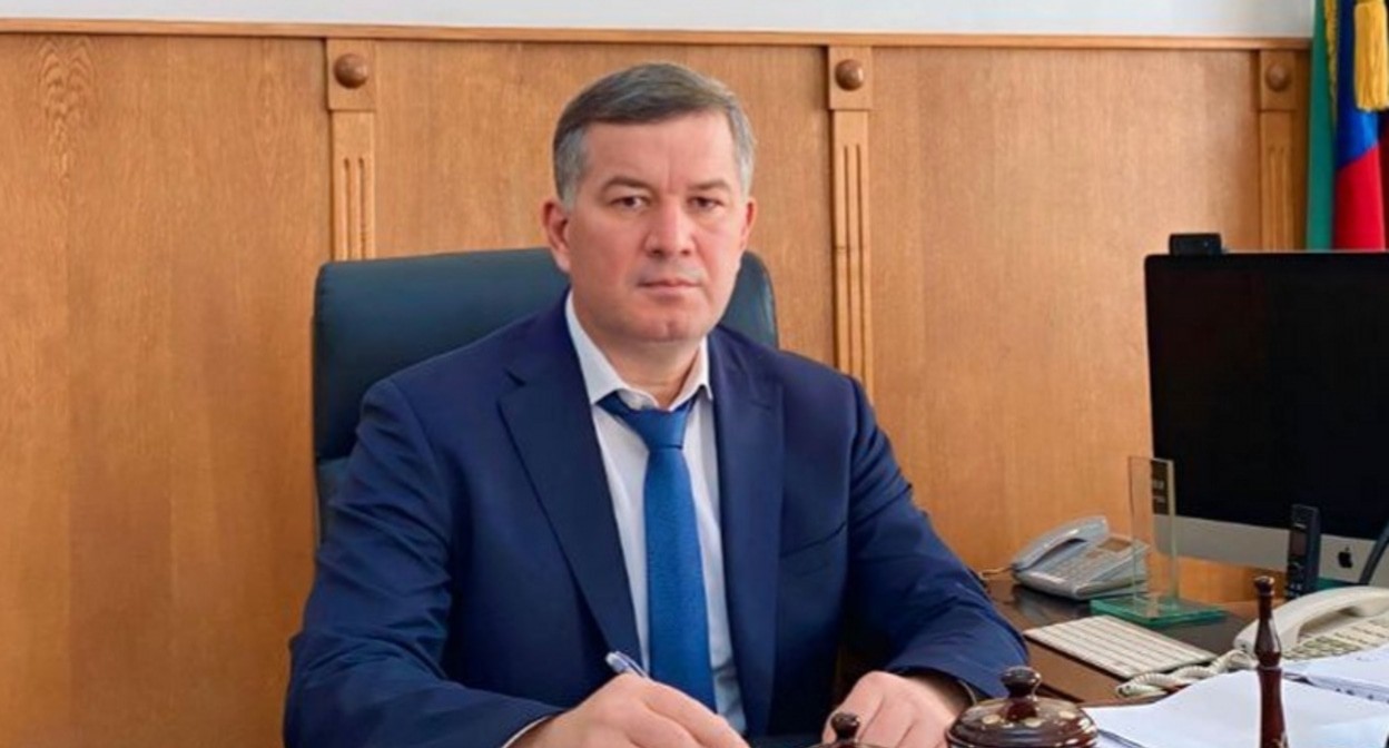 Makhmud Amiraliev. Photo from the telegram channel of the head of the Karabudakhkent district https://t.me/mahmud_amiralev/319