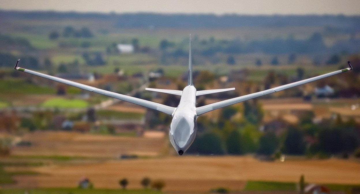 UAV in the sky. Illustration created by "Caucasian Knot" using AI in the Copilot program