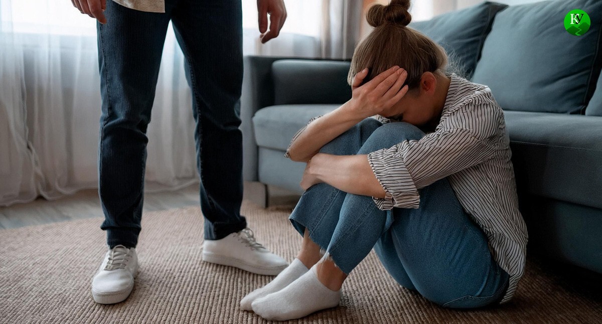 Domestic Violence. Illustration created by "Caucasian Knot" using AI in Photoshop