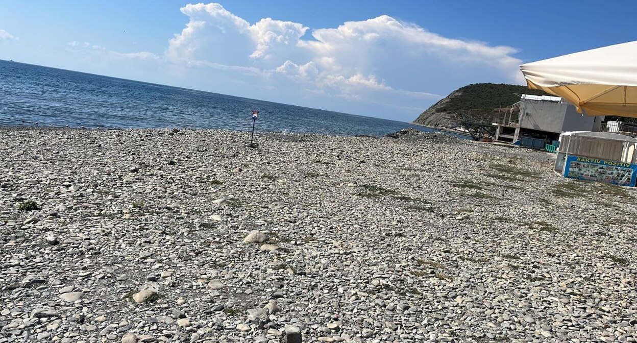 Beach in Novorossiysk. Photo: https://t.me/mtsunvrsk/33085