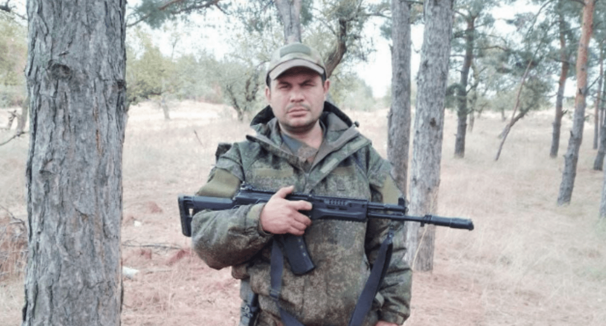 Efim Kochetov. Screenshot of a photo from the Telegram channel of the Yenotayevsky District Administration from 13.09.25, https://t.me/enotaevskiy_rayon/9745