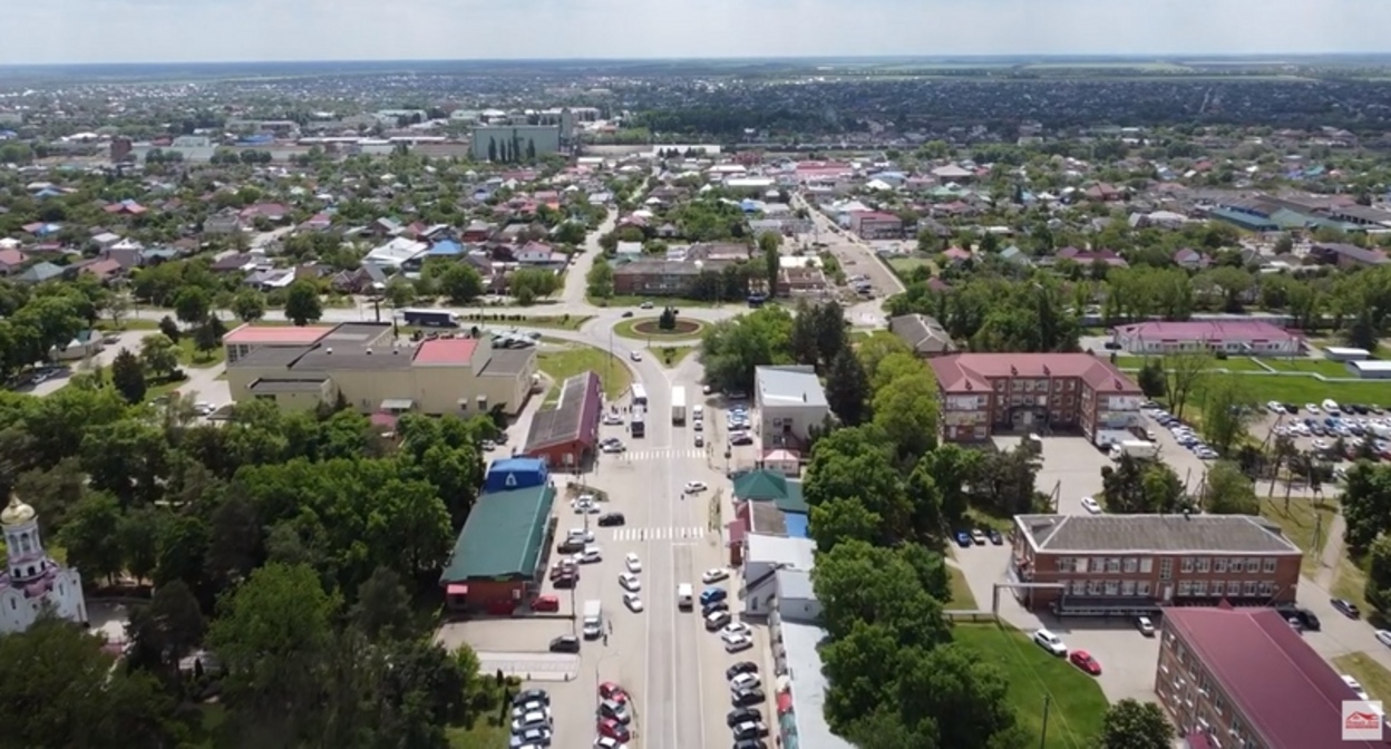 The village of Vyselki. A still from the video "New House" https://www.youtube.com/watch?v=Er5MMCJROlU