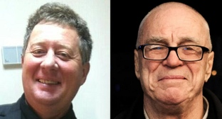 Alexey Dmitriev, Yuri Sergeechev. Photo from a website covering the persecution of Jehovah's Witnesses (396 Russian Jehovah's Witness organizations have been declared extremist, and their activities in Russia are banned by court order).