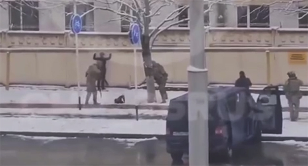 Detention of a Kuban resident. December 26, 2025. Video screenshot: https://t.me/kavkaz_tass/28700