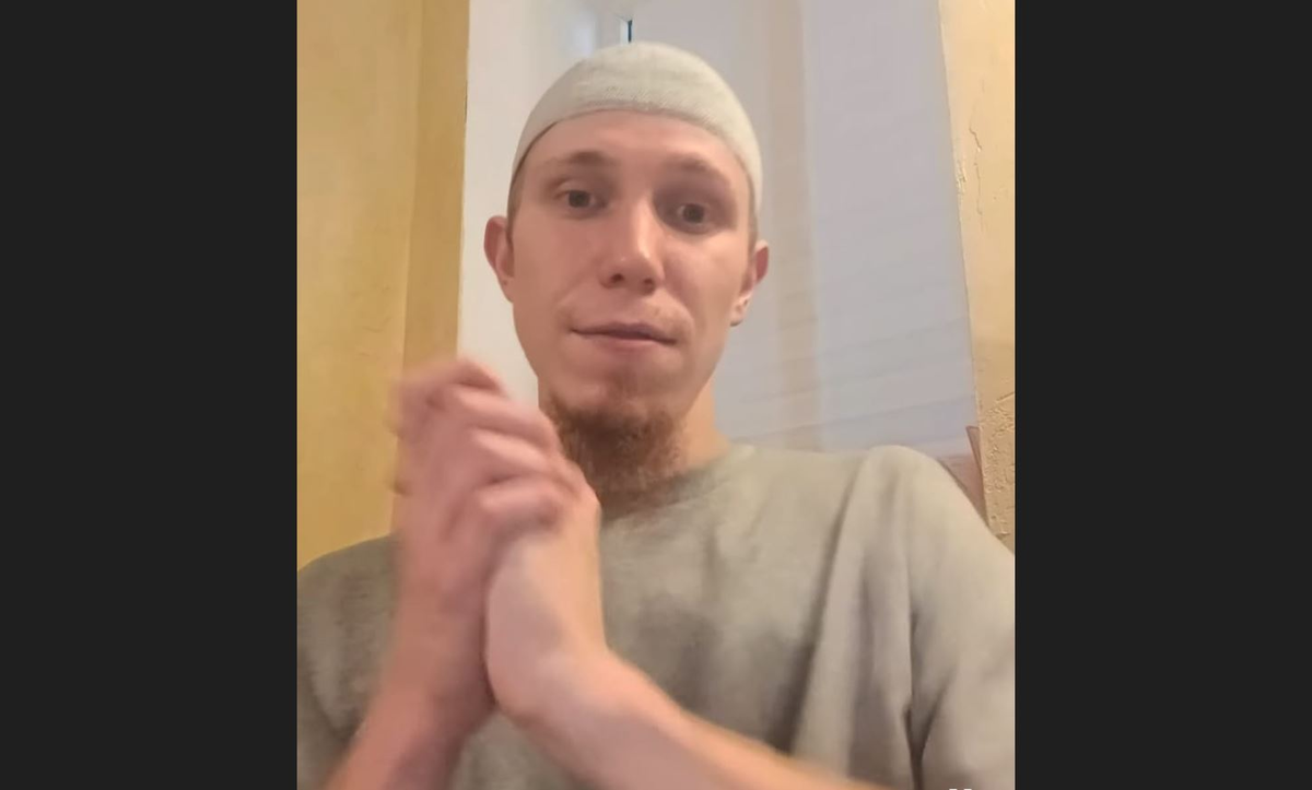 Mansur Gneev. Screenshot from video https://islamnews.ru/2024/10/17/bloger-mansur-gneev-vyshel-na-svobodu