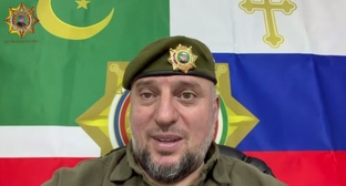 A still from Apti Alaudinov's video selfie https://t.me/AptiAlaudinovAKHMAT/17759