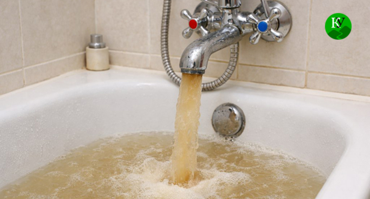 Water flows from a tap. Illustration created by the "Caucasian Knot" using AI in the Copilot program.