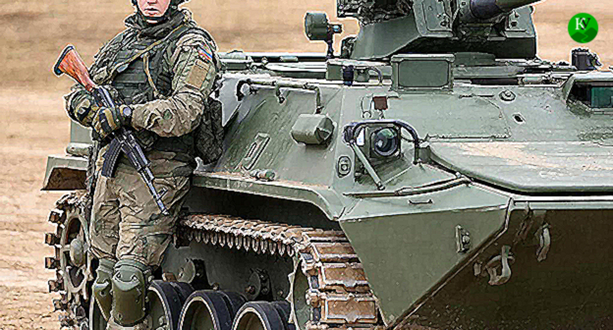 A serviceman. Illustration created by the "Caucasian Knot" using AI in the Copilot program.