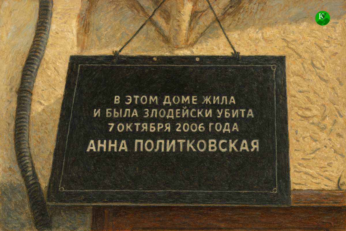 One of the temporary memorial plaques. Illustration created by the "Caucasian Knot" using AI in the Copilot program.