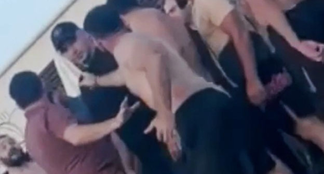 Participants in the conflict in the Luhansk basin. July 2025. Video screenshot: Maksym Divnich's Telegram channel.