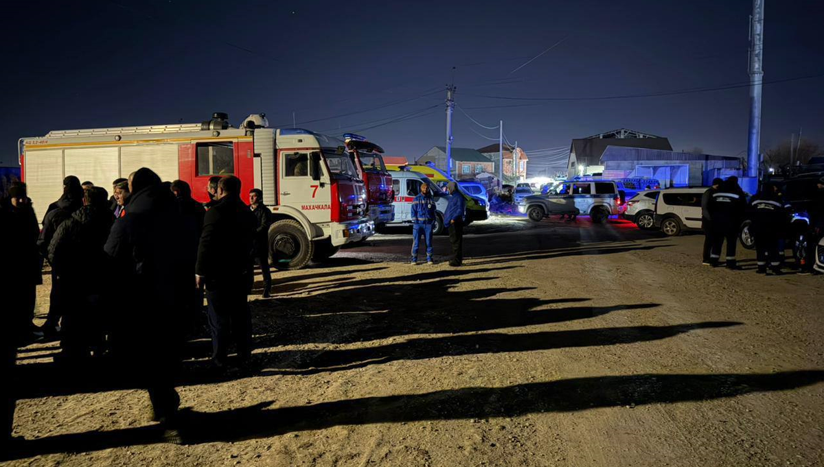 A still of an emergency situation at the gas storage station in Novy Khushet. Photo: Molodezhka / Telegram channel