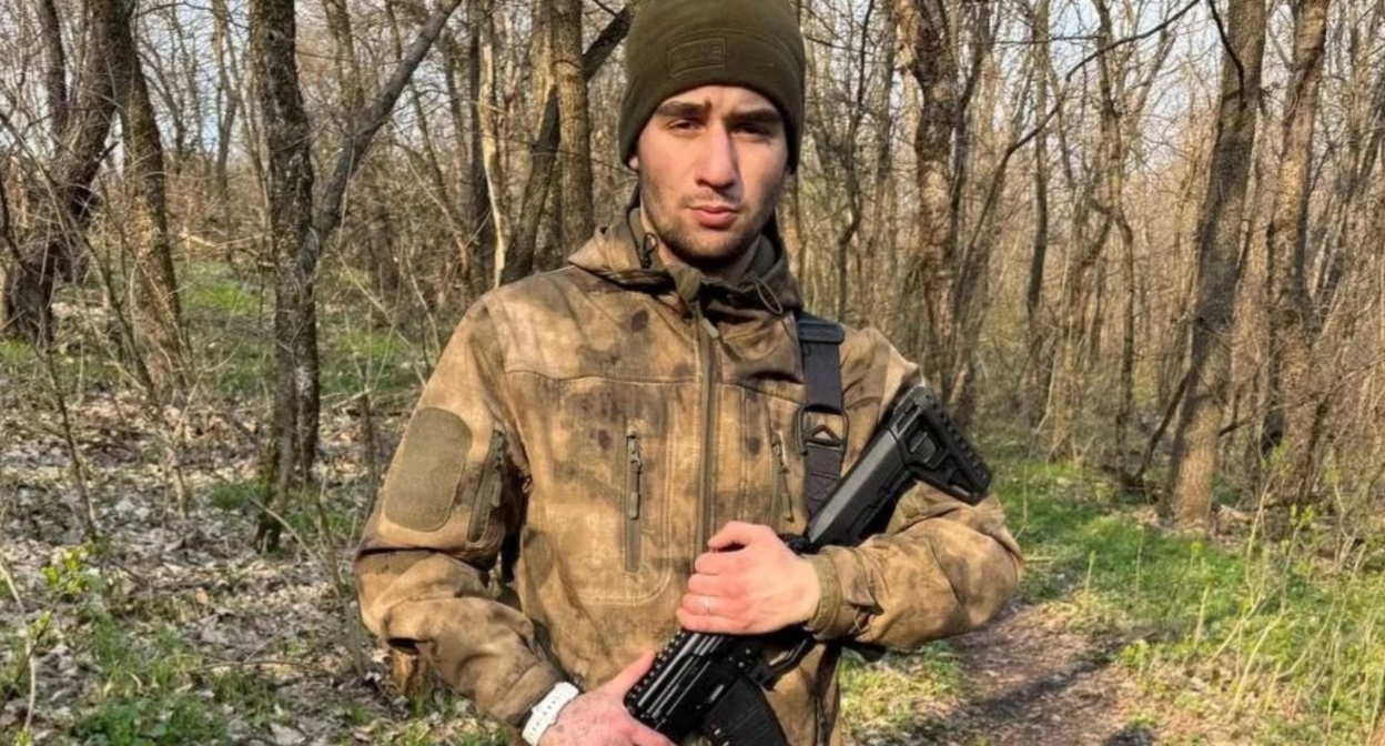 Ilya Kochiev. Photo from the Mozdok District Administration's Telegram channel https://t.me/MozdokRaionAMS/7286