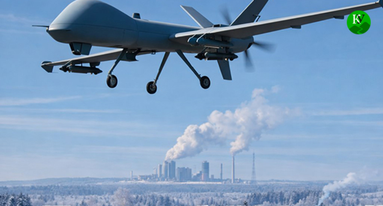 Drone. Illustration created by the "Caucasian Knot" using AI in the Copilot program.