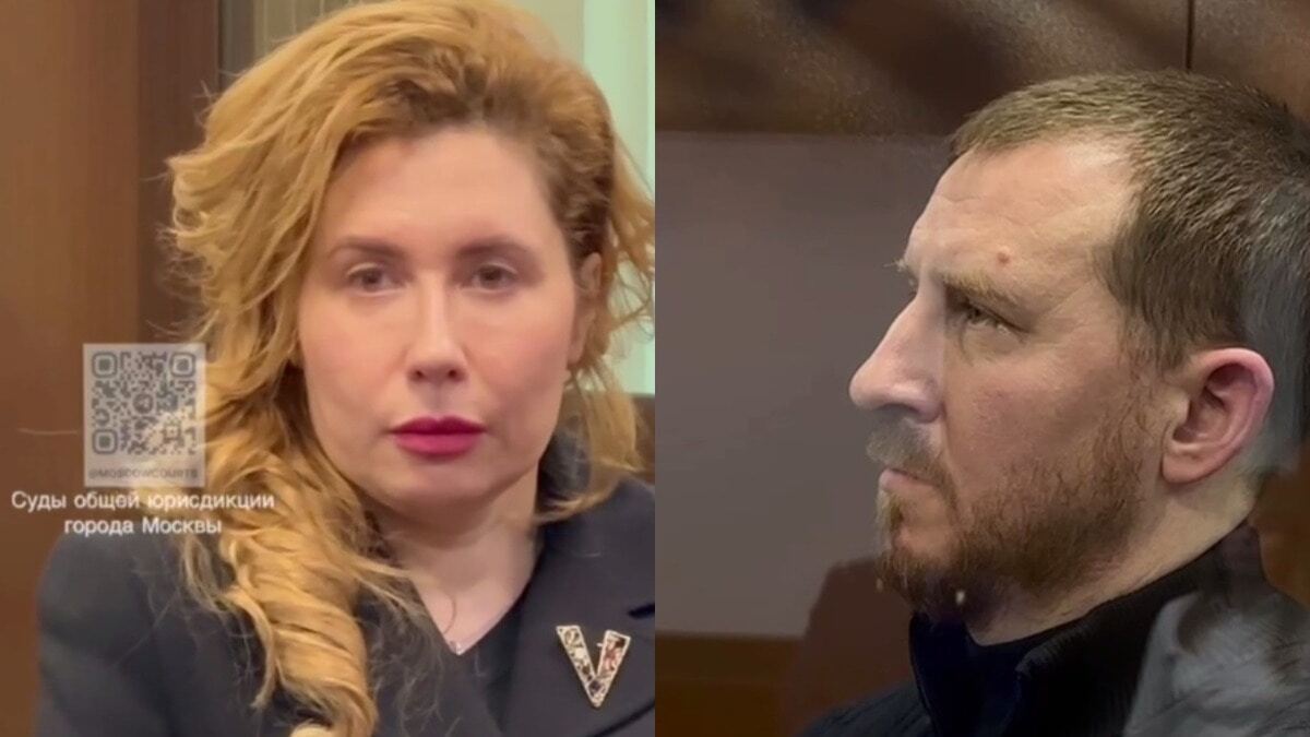 Yanina and Alexey Kopaigorodsky. Video footage from Moscow's courts of general jurisdiction: https://t.me/moscowcourts/5870, https://t.me/moscowcourts/5872. Collage by the "Caucasian Knot."
