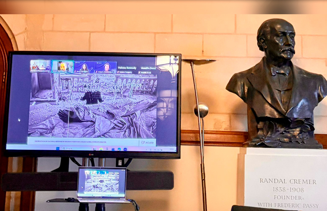 A session of the UK Parliament dedicated to the destruction of monuments in Nagorno-Karabakh. Photo: ANC UK / Facebook*