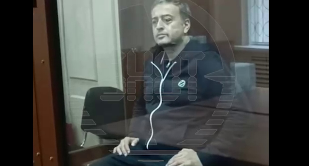 Rufat Ismailov in court. November 2023. Shot video frame https://t.me/shot_shot/59124