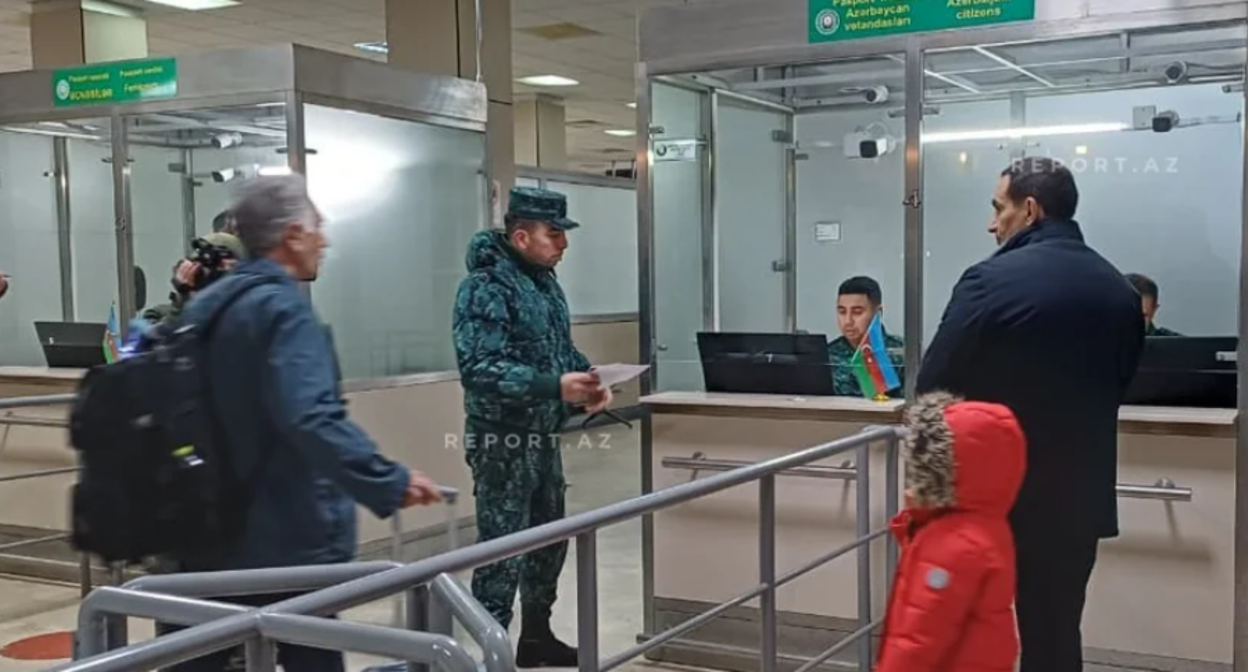 Evacuation of Azerbaijani citizens. Screenshot from a photo from Report from February 28, 2026, https://report.az/ru/v-regione/iz-irana-evakuirovany-sem-grazhdan-azerbajdzhana#gallery_2ccea511d66872c3920270055b43d44a-8