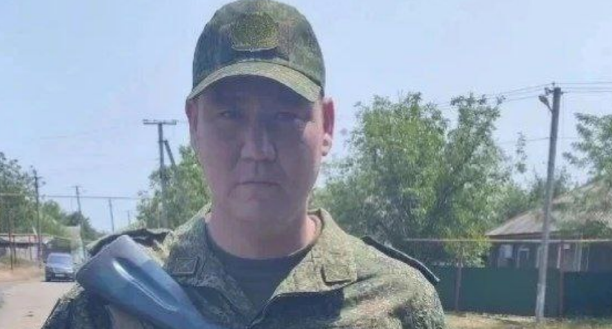 Damir Mendygaliev. Screenshot of a photo from the Volodarsky District Administration's Telegram channel, March 14, 2026, https://t.me/regionvol/12121.