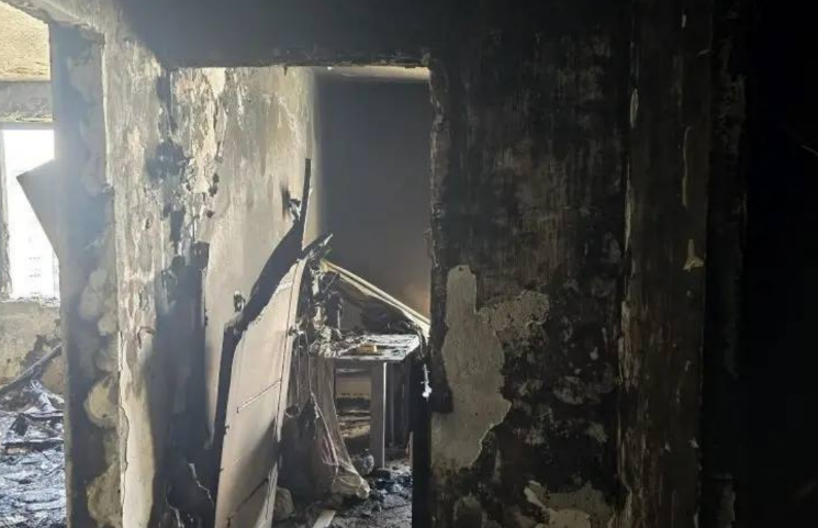 One of the damaged apartments. Screenshot from Evgeny Naumov's Telegram channel, March 18, 2026, https://t.me/emnaumov/7148