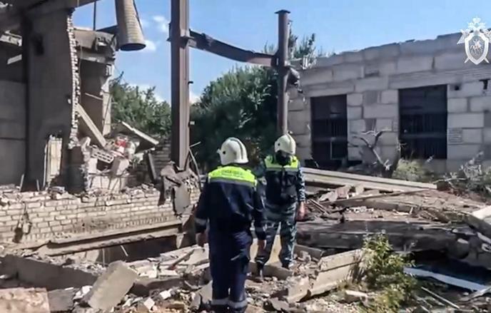 The site of a gas explosion at a pumping station in Volgograd. July 2024. Photo: Russian Ministry of Emergency Situations The site of a gas explosion at a pumping station in Volgograd. July 2024. Photo: Russian Ministry of Emergency Situations