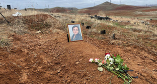 Ayshat Baymuradova was buried in Yerevan on March 27, 2026. Photo: https://t.me/svobodapodcast/1166