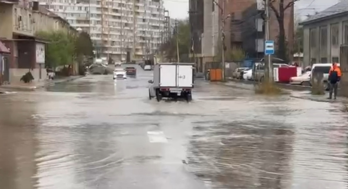 Makhachkala, April 5, 2026. Still from the city administration's video: https://t.me/makhachkalaofficial/21618 Makhachkala, April 5, 2026. Still from the city administration's video: https://t.me/makhachkalaofficial/21618
