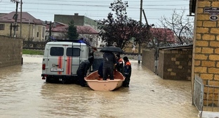 Flooding in the Derbent District. April 5, 2026. Photo by the Derbent District Administration https://t.me/derbentskiyrayon_official/21832