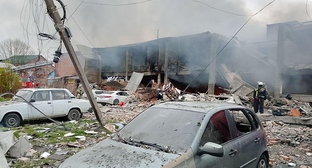 The aftermath of the explosion in Vladikavkaz. Photo: Ministry of Emergency Situations https://15.mchs.gov.ru/deyatelnost/press-centr/operativnaya-informaciya/5732481