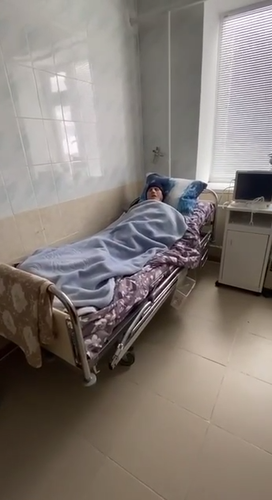 Still image: Residents of the Tsuntinsky District complain about the lack of backup power at the hospital. Photo: Tema Dagestan / Telegram channel