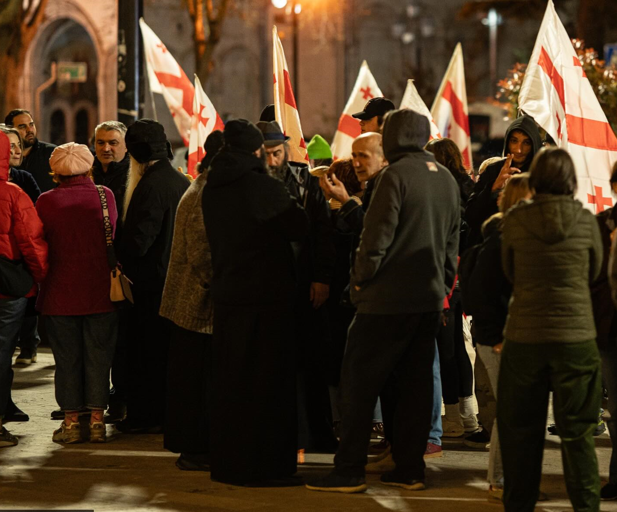 A still of protesters outside the Georgian Parliament on the 504th day of continuous protests. Photo: Publika / Facebook A still of protesters outside the Georgian Parliament on the 504th day of continuous protests. Photo: Publika / Facebook