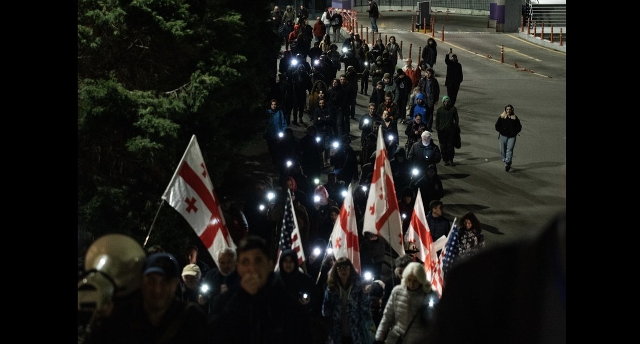Participants of the march in Tbilisi, April 24, 2026. Photo: