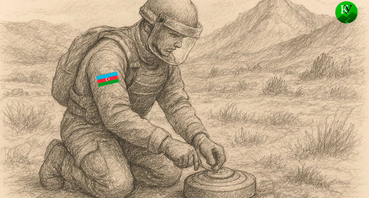 Sapper. Illustration created by the "Caucasian Knot" using AI in the Copilot program.