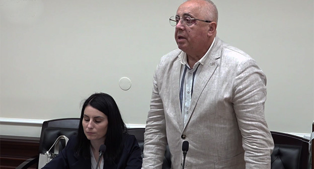 Mikhail Khripunov. May 19, 2026. Video screenshot: https://t.me/sovetsudey/940 Mikhail Khripunov. May 19, 2026. Video screenshot: https://t.me/sovetsudey/940