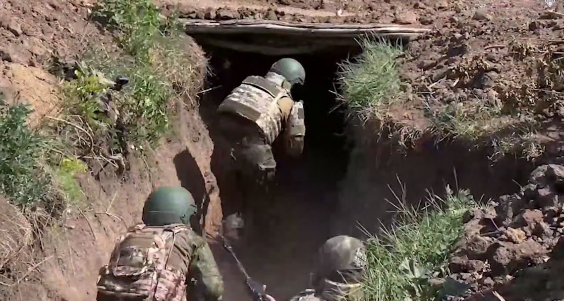 Russian military. Still from a Defense Ministry video: https://t.me/mod_russia/53966 Russian military. Still from a Defense Ministry video: https://t.me/mod_russia/53966