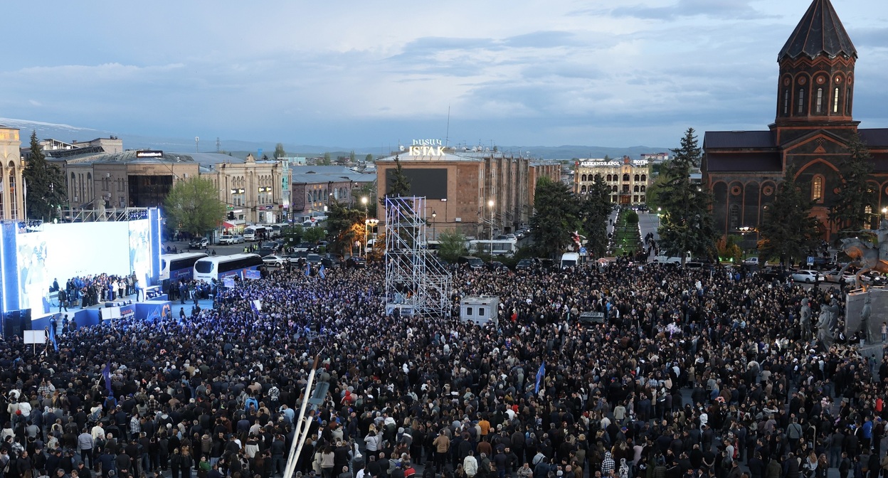 Nikol Pashinyan's pre-election rally in Gyumri, May 25, 2026. Photo by a "Caucasian Knot" correspondent.