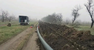 Water main repair. Photo from the Stavropol Krai Governor's Telegram channel - https://t.me/VVV5807/6568
