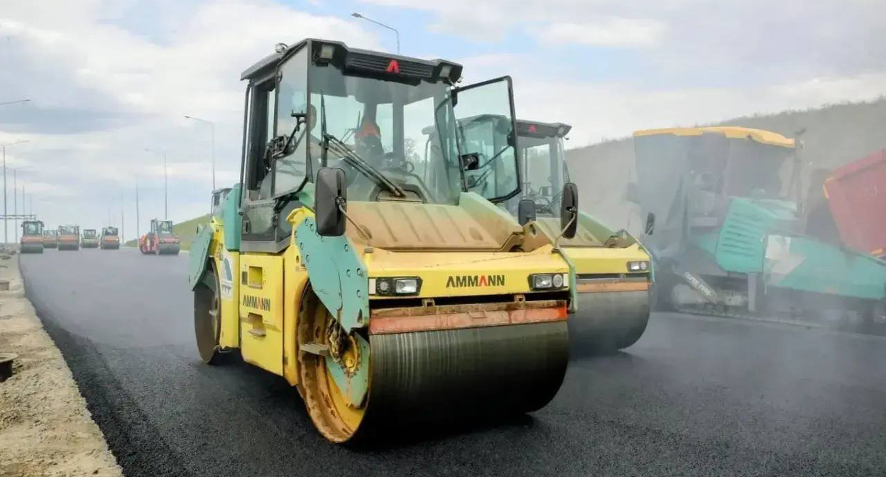 Roadworks. Photo from the Rostov Region Governor's Telegram channel - https://t.me/Yuri_Slusar/5284