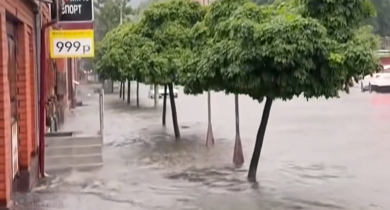 Markova Street in Vladikavkaz. Still from video https://www.instagram.com/p/DZk1NN9OQEE/?hl=ru (Meta (owner of Facebook, Instagram, and WhatsApp) is banned in Russia)