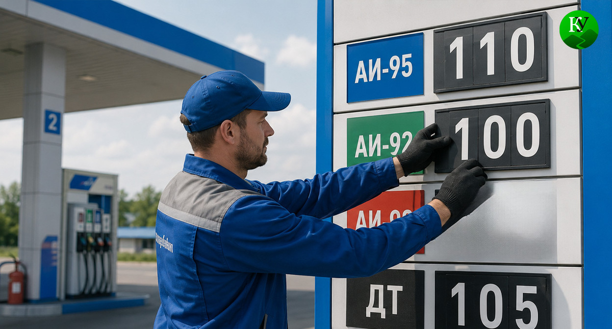 Fuel prices. Illustration created by the Caucasian Knot using AI in the Copilot program https://www.kavkaz-uzel.eu/