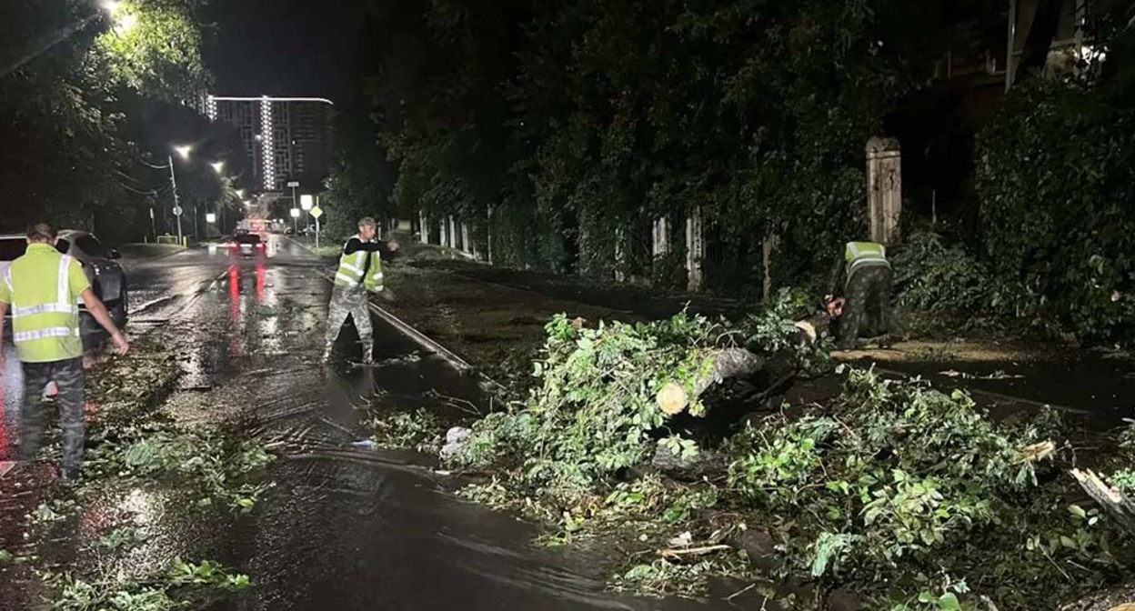 Consequences of the hurricane in Rostov-on-Don. Photo from the Telegram channel of the city's mayor Alexander Skryabin – https://t.me/SkryabinAlexander/4471 Consequences of the hurricane in Rostov-on-Don. Photo from the Telegram channel of the city's mayor Alexander Skryabin – https://t.me/SkryabinAlexander/4471