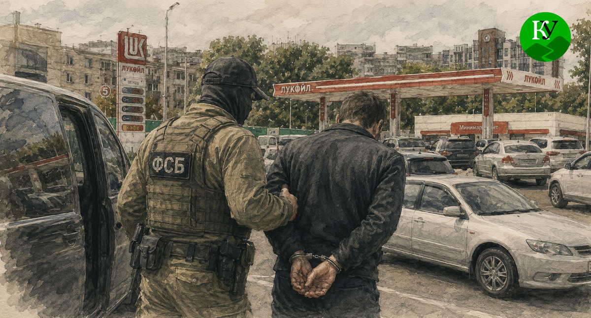 An FSB officer detains a man. Illustration created by "Caucasian Knot" using the Copilot program. An FSB officer detains a man. Illustration created by "Caucasian Knot" using the Copilot program.