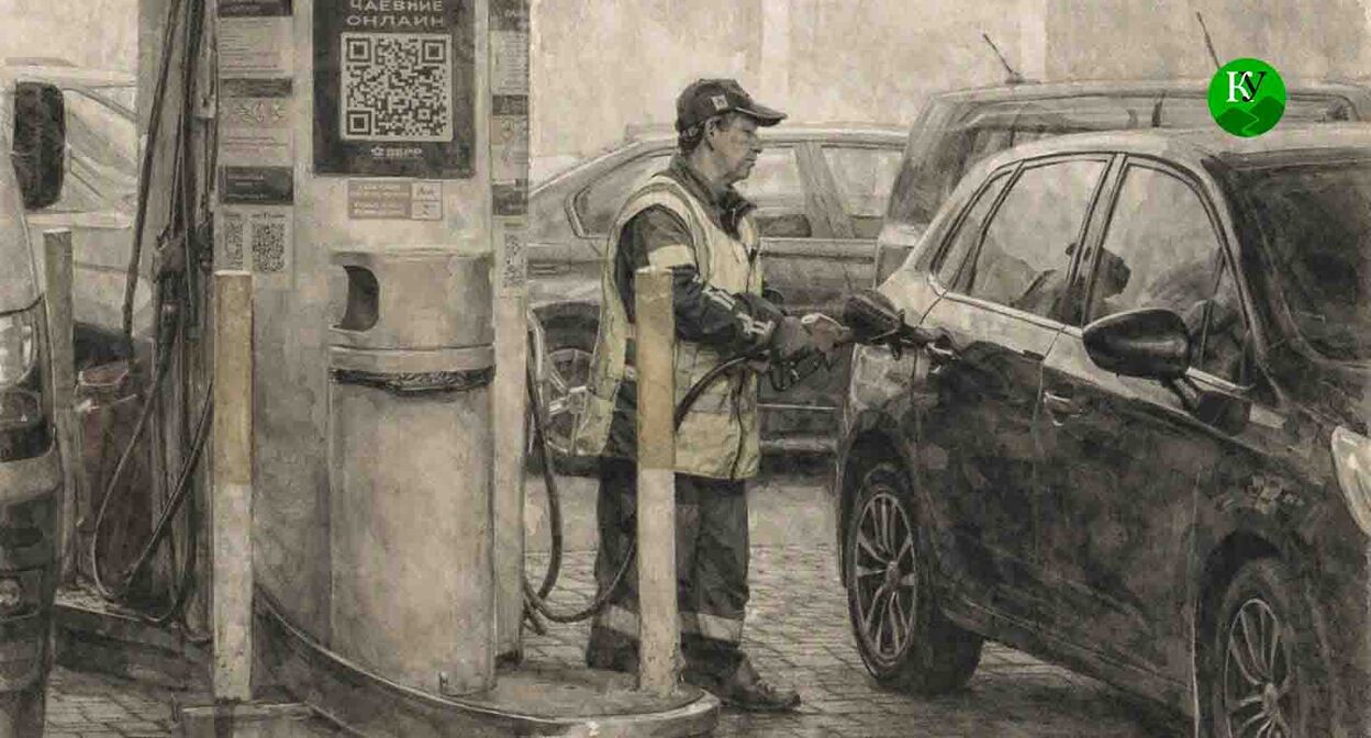 At a gas station. Illustration created by "Caucasian Knot" using AI in the Copilot program. At a gas station. Illustration created by "Caucasian Knot" using AI in the Copilot program.