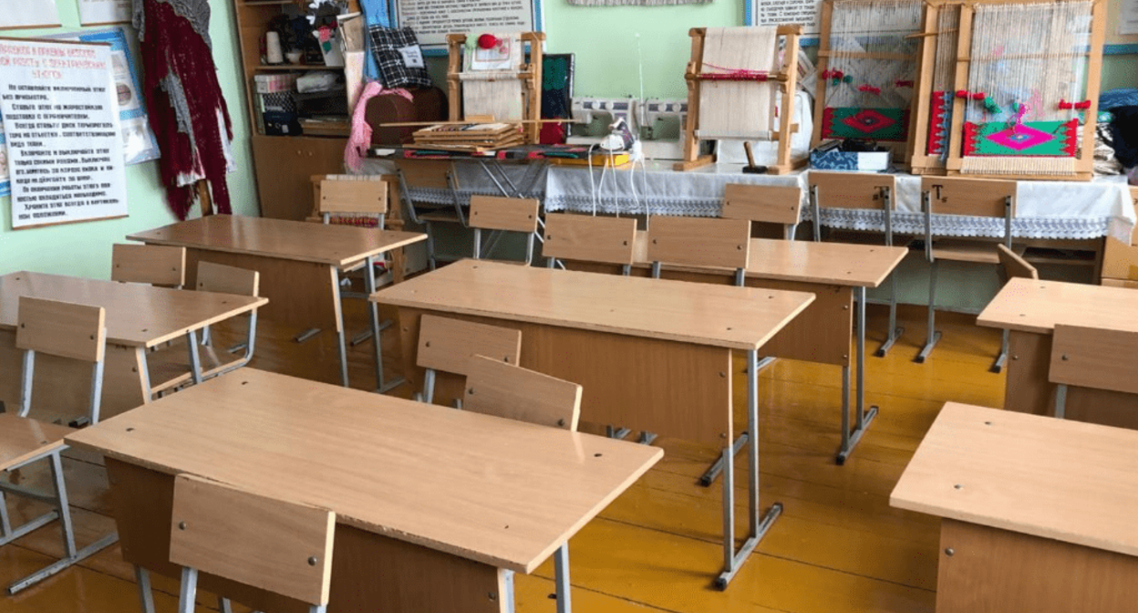 School classroom. Screenshot photo https://t.me/molodejka05/32488?single