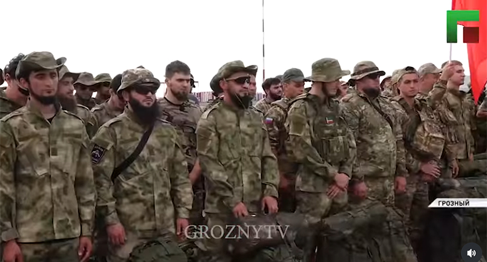 A group of fighters at Grozny airport before departure to the SVO zone. Frame from the video https://www.instagram.com/p/Db-QalERijt (the activities of the company Meta (which owns Facebook, Instagram, and WhatsApp) are banned in Russia) A group of fighters at Grozny airport before departure to the SVO zone. Frame from the video https://www.instagram.com/p/Db-QalERijt (the activities of the company Meta (which owns Facebook, Instagram, and WhatsApp) are banned in Russia)