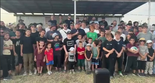 Frame from the video appeal of the residents of the village of Pervomayskoye. Photo: Voice of Dagestan / Telegram channel