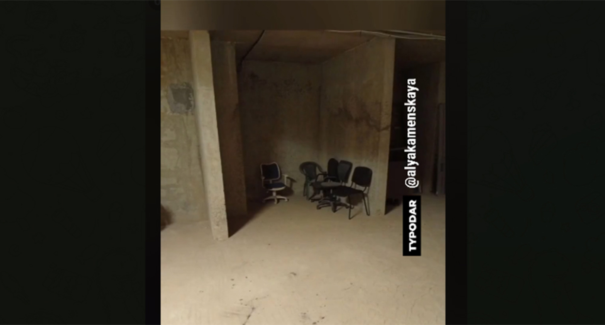 Drone shelter in Krasnodar. Frame from the video https://t.me/typodar/63214 Drone shelter in Krasnodar. Frame from the video https://t.me/typodar/63214