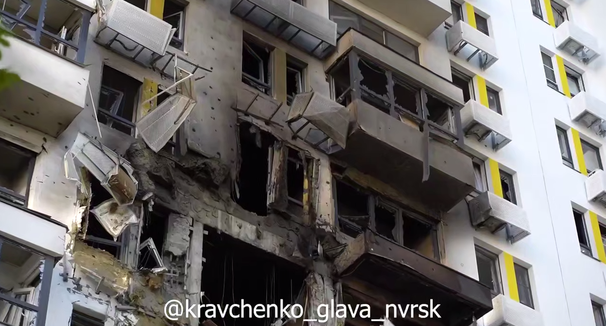 An apartment building damaged after the UAV attack in Novorossiysk. September 9, 2026. Screenshot of the video https://t.me/kravchenko_glava_nvrsk/16932 An apartment building damaged after the UAV attack in Novorossiysk. September 9, 2026. Screenshot of the video https://t.me/kravchenko_glava_nvrsk/16932