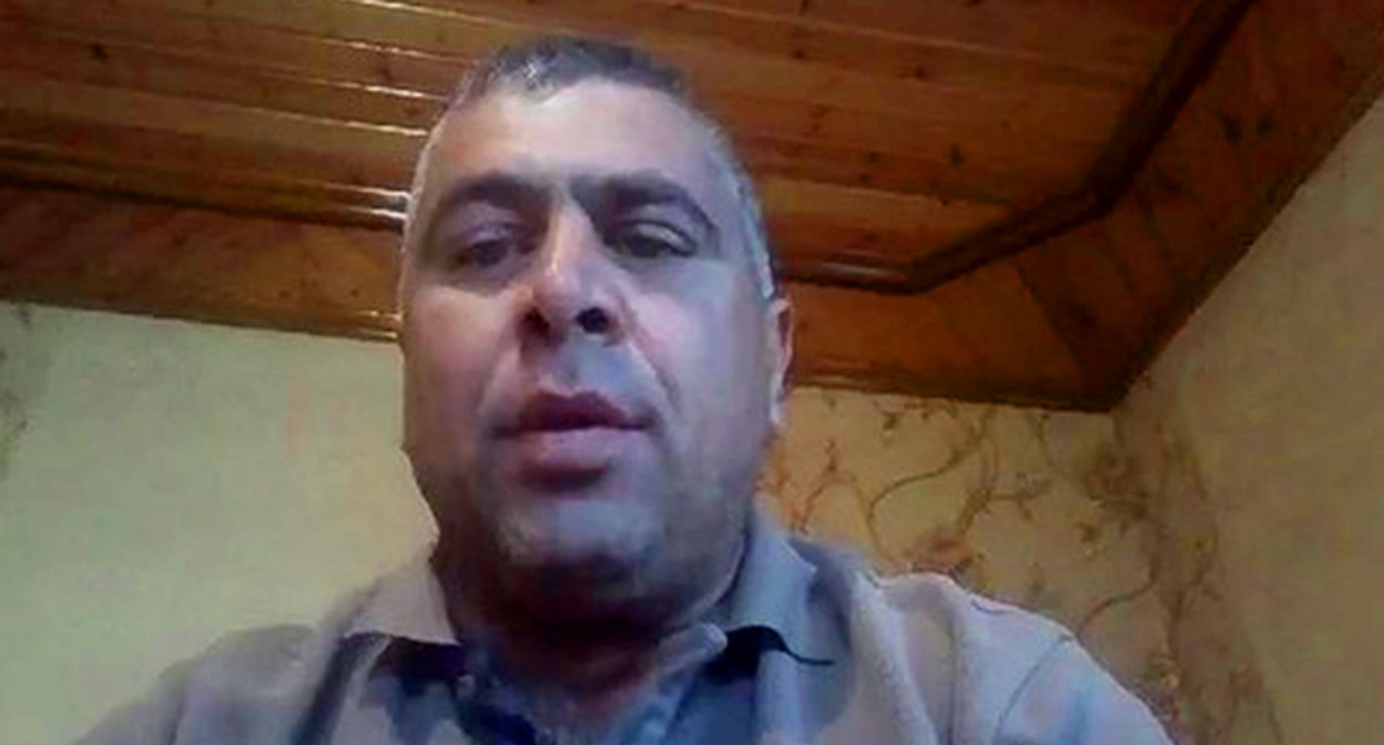 Alizamin Salayev. Screenshot of the video: https://www.facebook.com/elzamin.salayev/videos/158496345182695/